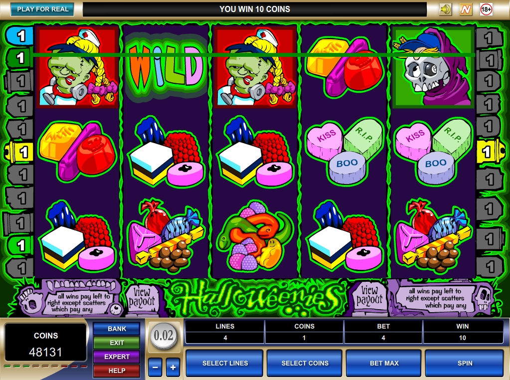 Halloweenies (Хэллоуин) из раздела Игровые автоматы