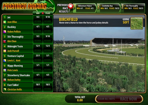 Premier Racing (Главные скачки) из раздела Развлекательные игры