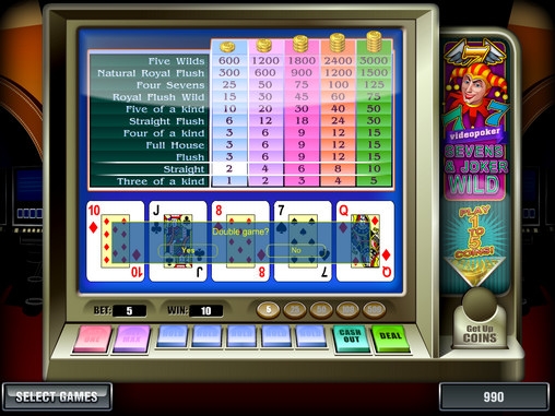 Sevens and Joker Wild («Дикие» семерки и джокер) из раздела Видео покер