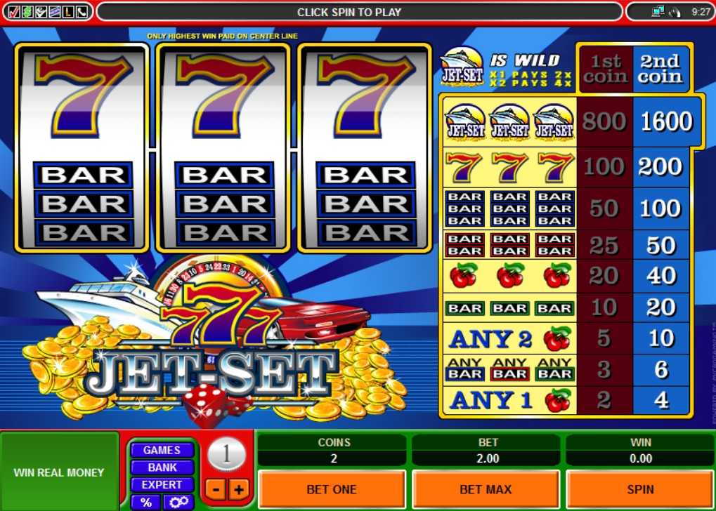 Jet Set (Путешествующие толстосумы) из раздела Игровые автоматы