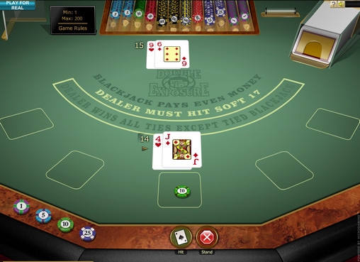 Double Exposure Blackjack Gold (Золотой блэкджек «Двойное открытие») из раздела Блэкджек