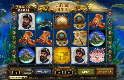 Captain Nemo (Капитан Немо) из раздела Игровые автоматы
