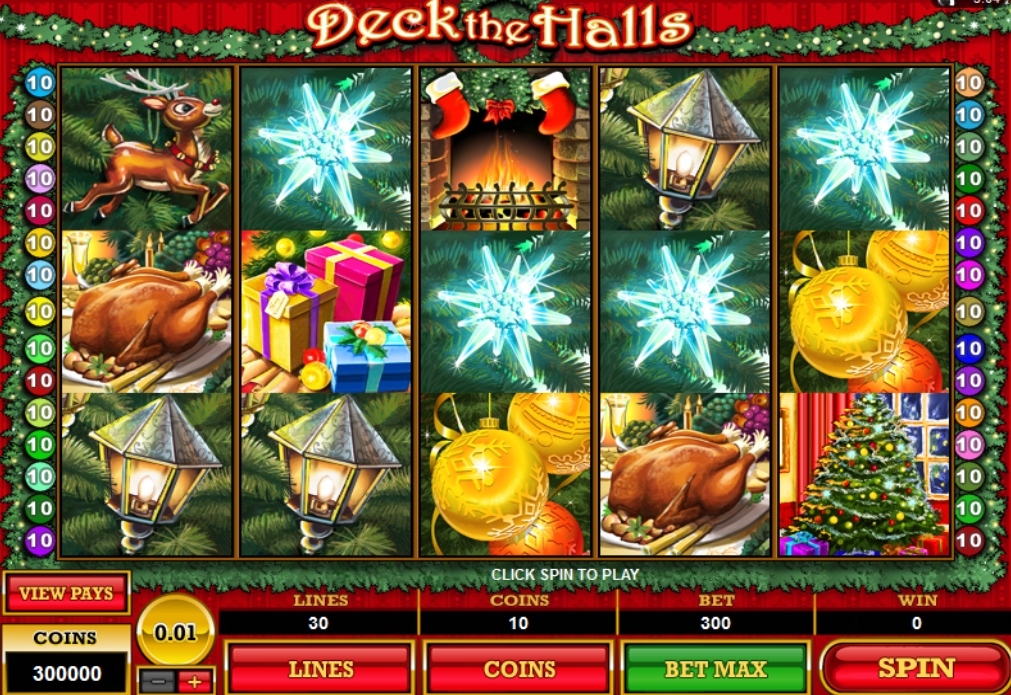 Deck the Halls (Рождественские Украшения) из раздела Игровые автоматы