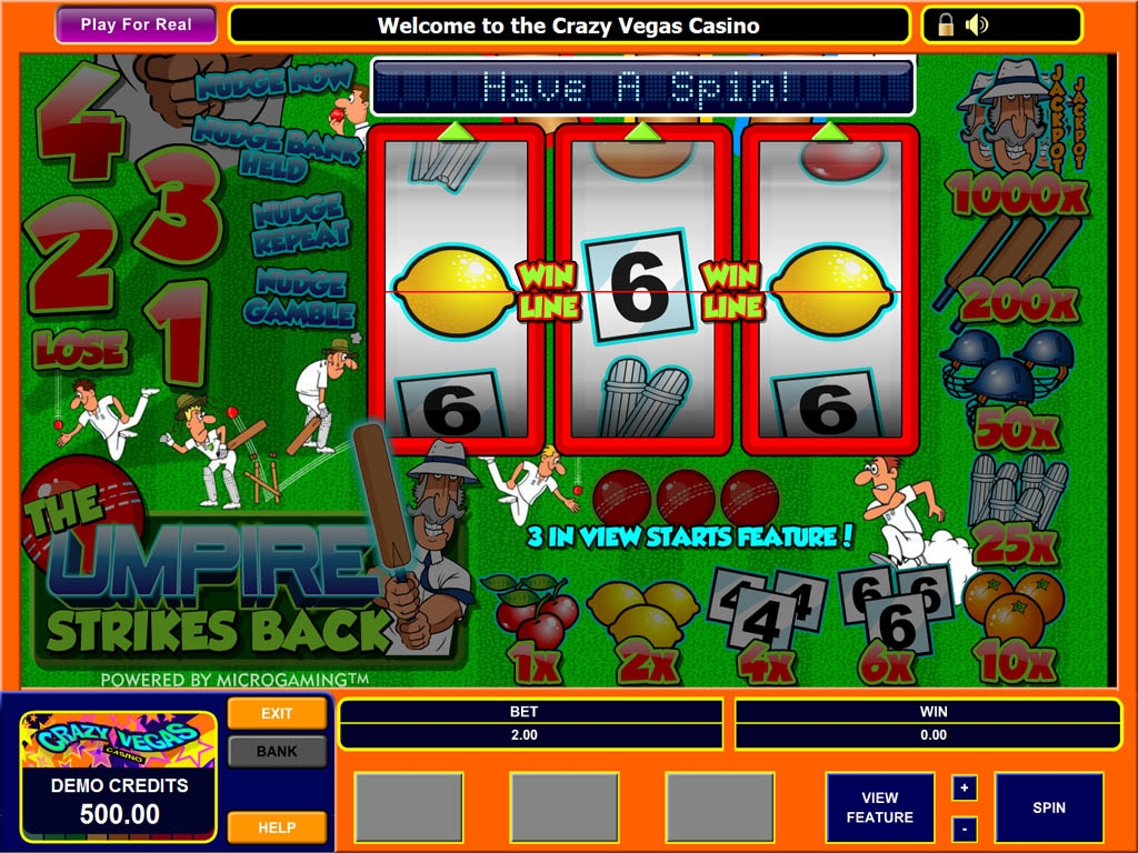 Umpire Strikes Back (Судья наносит ответный удар) из раздела Игровые автоматы