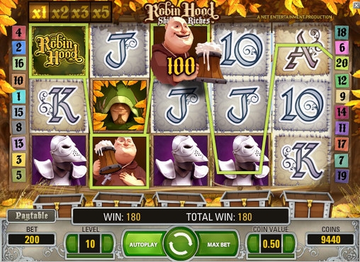 Robin Hood: Shifting Riches (Робин Гуд: Передел богатств) из раздела Игровые автоматы