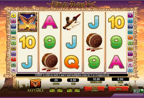 Fire Hawk (Огненный Ястреб) из раздела Игровые автоматы