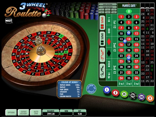 3 Wheel Roulette (Рулетка с тройным колесом) из раздела Рулетка