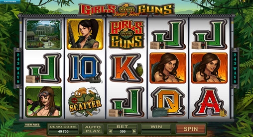 Girls with Guns: Jungle Heat (Девушки с оружием: Жара в джунглях) из раздела Игровые автоматы