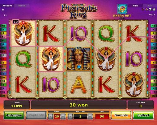 Pharaoh’s Ring (Кольцо фараона) из раздела Игровые автоматы