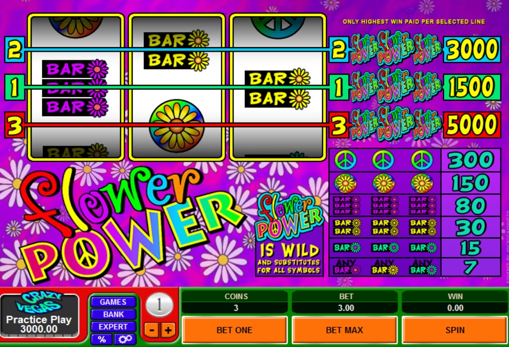 Flower Power (Власть цветов) из раздела Игровые автоматы