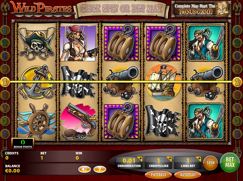 Wild Pirates (Дикие пираты) из раздела Игровые автоматы