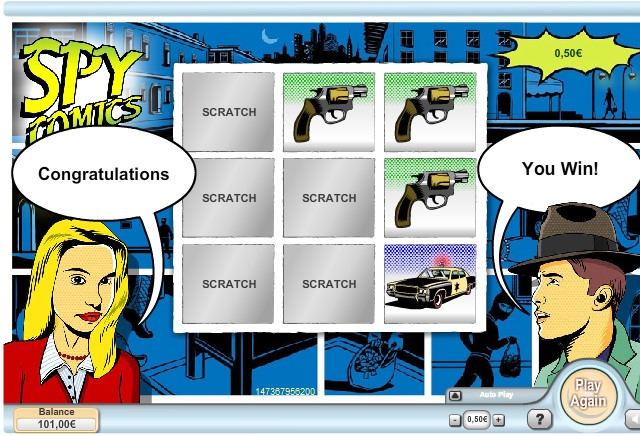 Spy Comics (Шпионский комикс) из раздела Скрэтч-карты