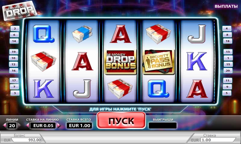 The Money Drop  (Падение денег) из раздела Игровые автоматы
