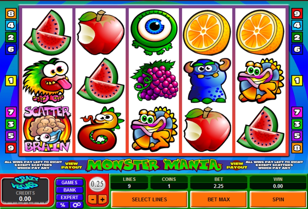 Monster Mania (Страсть Монстра) из раздела Игровые автоматы