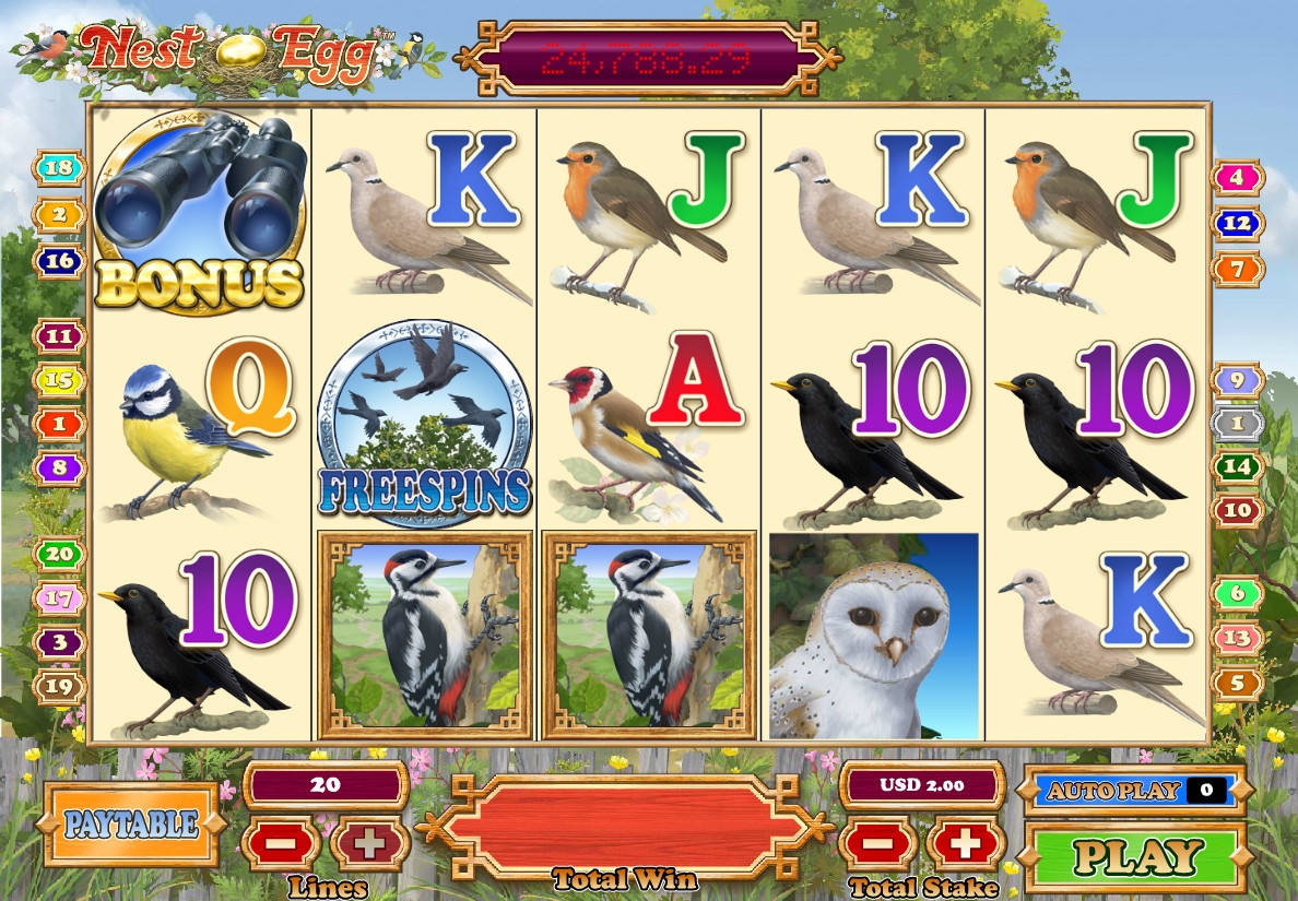 Nest Egg (Яйцо в гнезде) из раздела Игровые автоматы