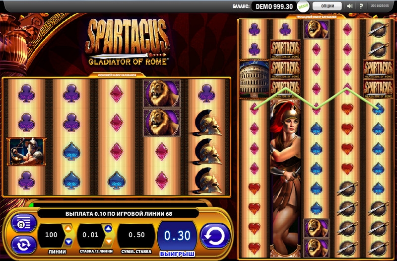 Spartacus (Спартак) из раздела Игровые автоматы