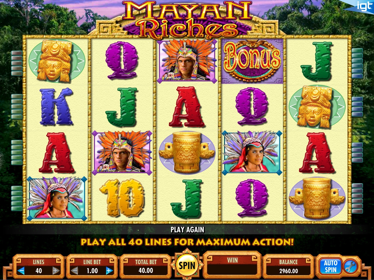 Mayan Riches (Богатства майя) из раздела Игровые автоматы