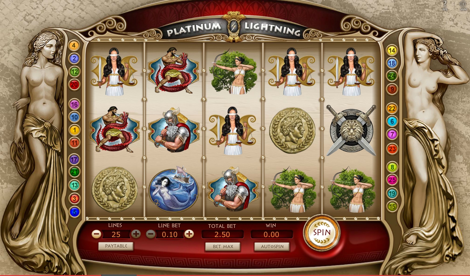 Platinum Lightning (Платиновая молния) из раздела Игровые автоматы