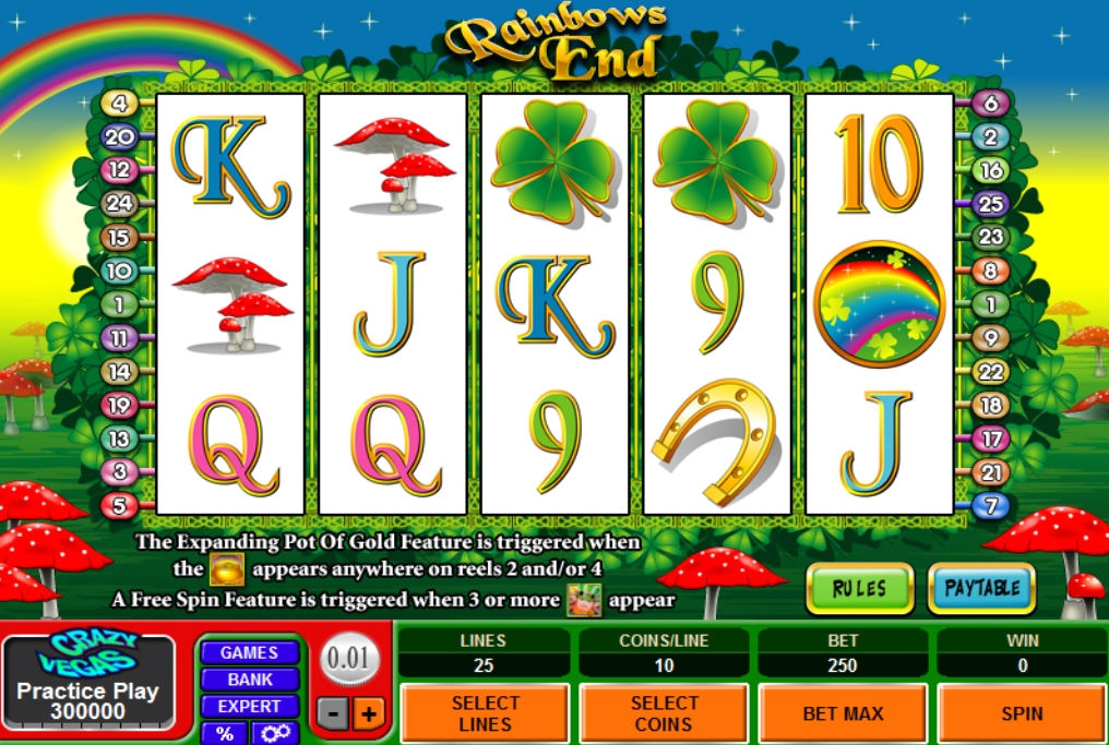 Rainbows End (Край радуги) из раздела Игровые автоматы