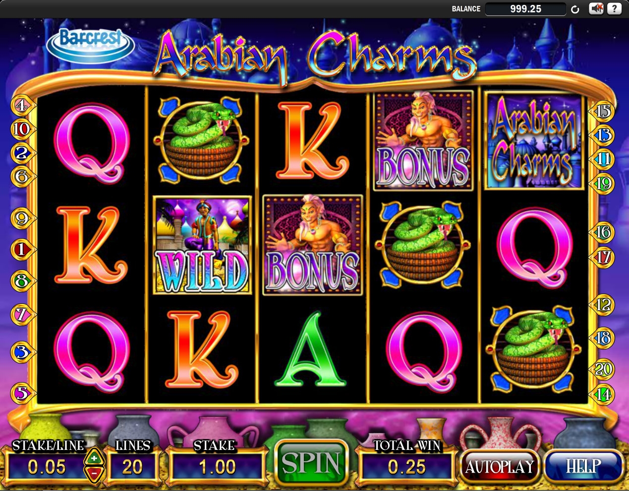 Arabian Charms (Арабские чары) из раздела Игровые автоматы