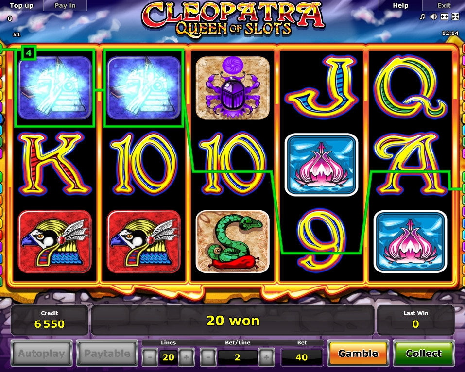 Cleopatra – Queen of Slots (Клеопатра – королева слотов) из раздела Игровые автоматы