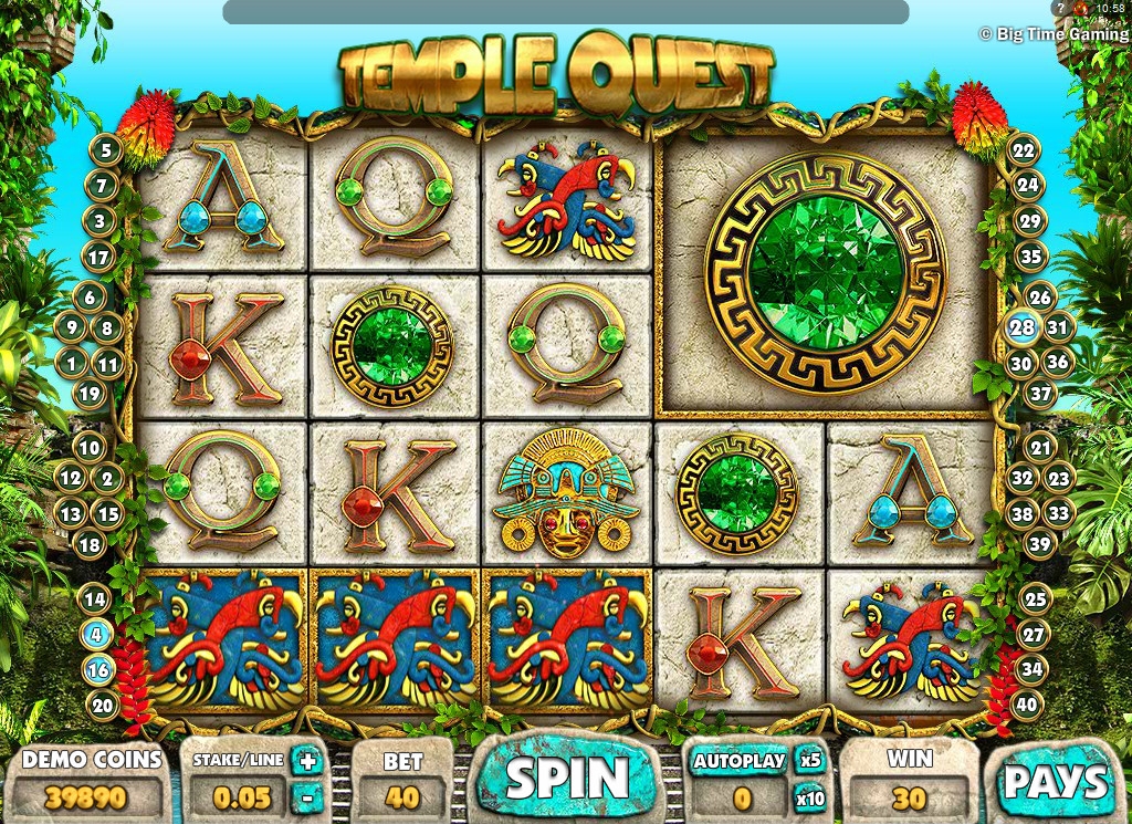 Temple Quest (Поиски храма) из раздела Игровые автоматы