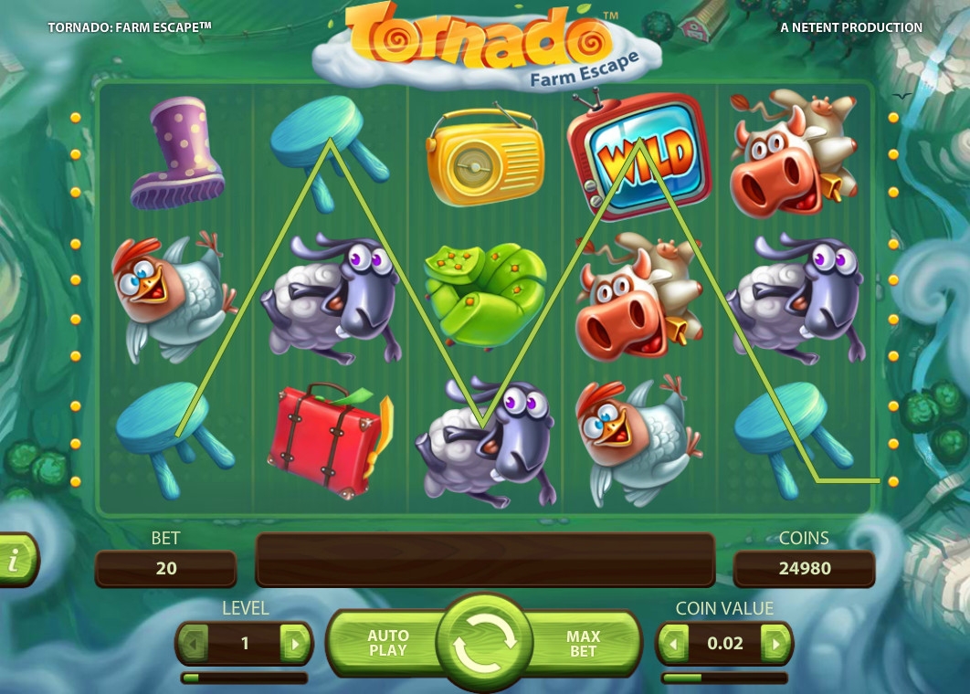 Tornado: Farm Escape (Торнадо: Побег из фермы) из раздела Игровые автоматы