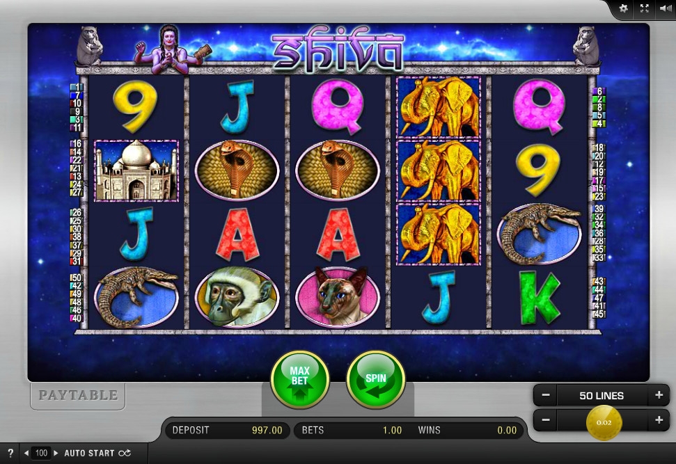 Shiva (Шива) из раздела Игровые автоматы