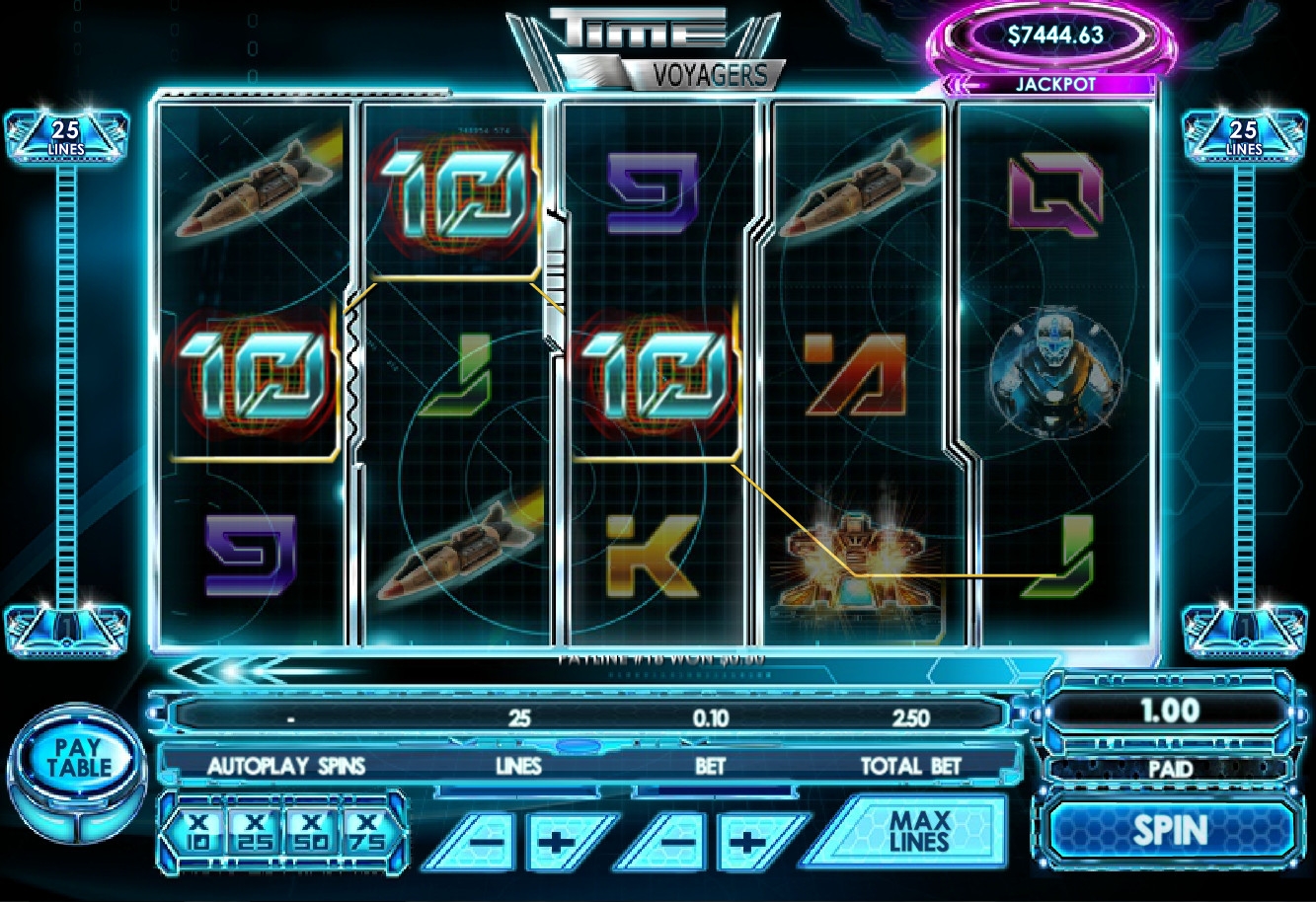 Time Voyagers (Путешественники во времени) из раздела Игровые автоматы