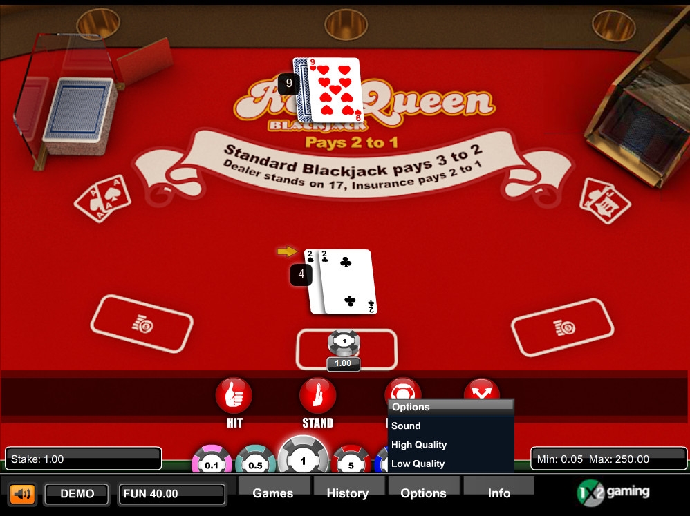 Red Queen Blackjack (Блэкджек «Красная королева») из раздела Блэкджек