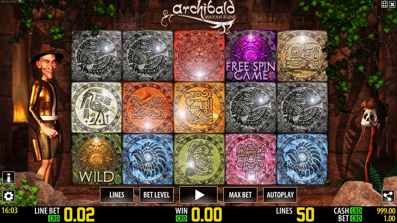 Archibald: Mayan Ruins  (Арчибальд: Руины майя ) из раздела Игровые автоматы