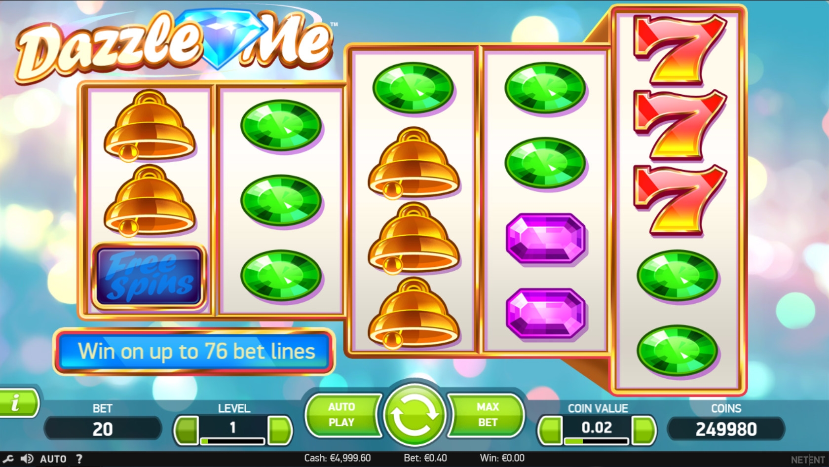 Dazzle Me (Ослепи меня) из раздела Игровые автоматы