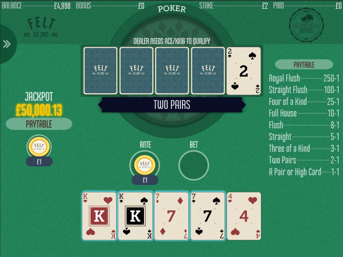 Caribbean Stud Poker (Карибский стад-покер) из раздела Покер