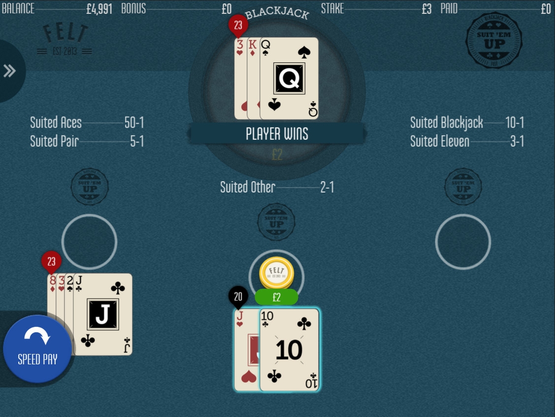 Suit’em Up Blackjack (Блэкджек «Собери по масти») из раздела Блэкджек