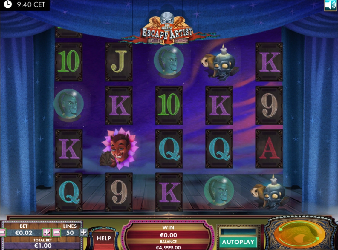 Larry Linguini - The Great Escape Artist (Ларри Лингвини – Великий мастер исчезновений) из раздела Игровые автоматы