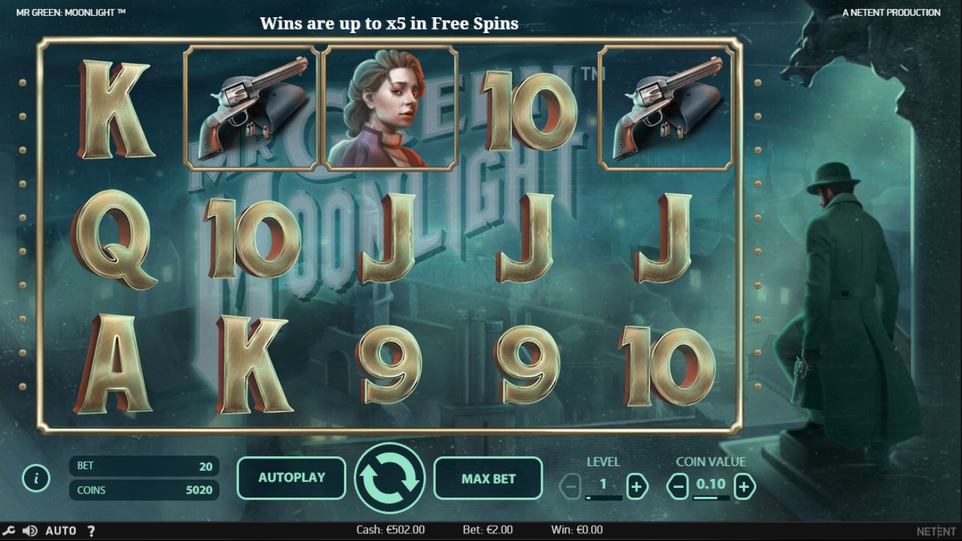 Mr Green: Moonlight (Мистер Грин: Лунный свет) из раздела Игровые автоматы