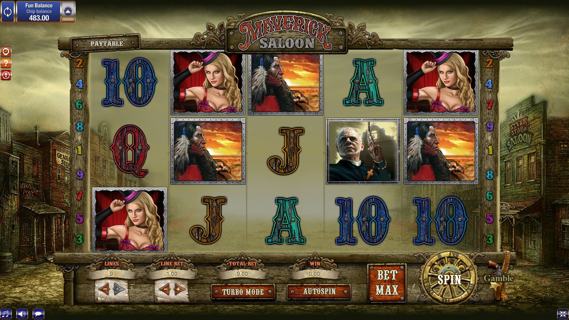 Maverick Saloon (Салун Маверика) из раздела Игровые автоматы