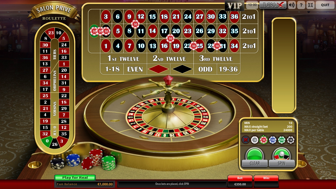 Salon Prive Roulette (Рулетка «Салон Прайв» ) из раздела Рулетка