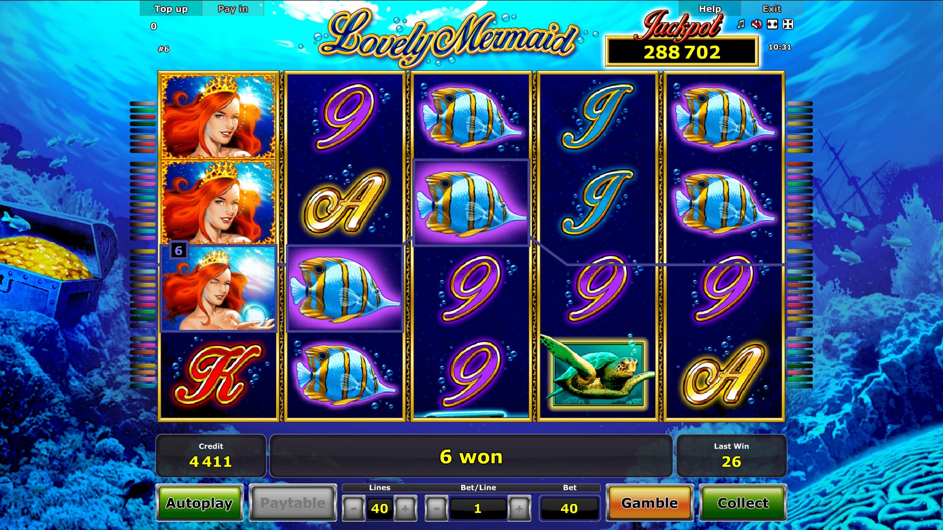 Lovely Mermaid (Прелестная русалочка) из раздела Игровые автоматы