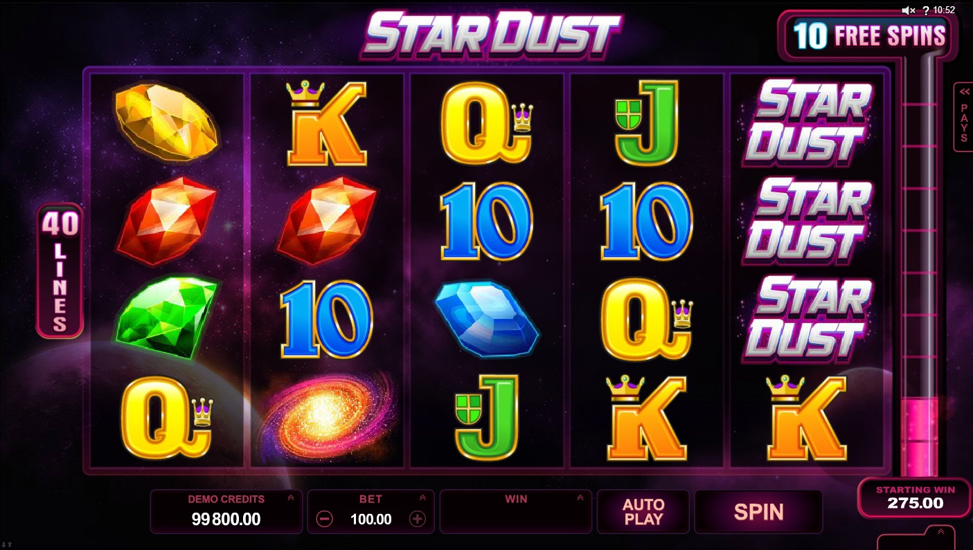 Star Dust (Межзвездная пыль) из раздела Игровые автоматы