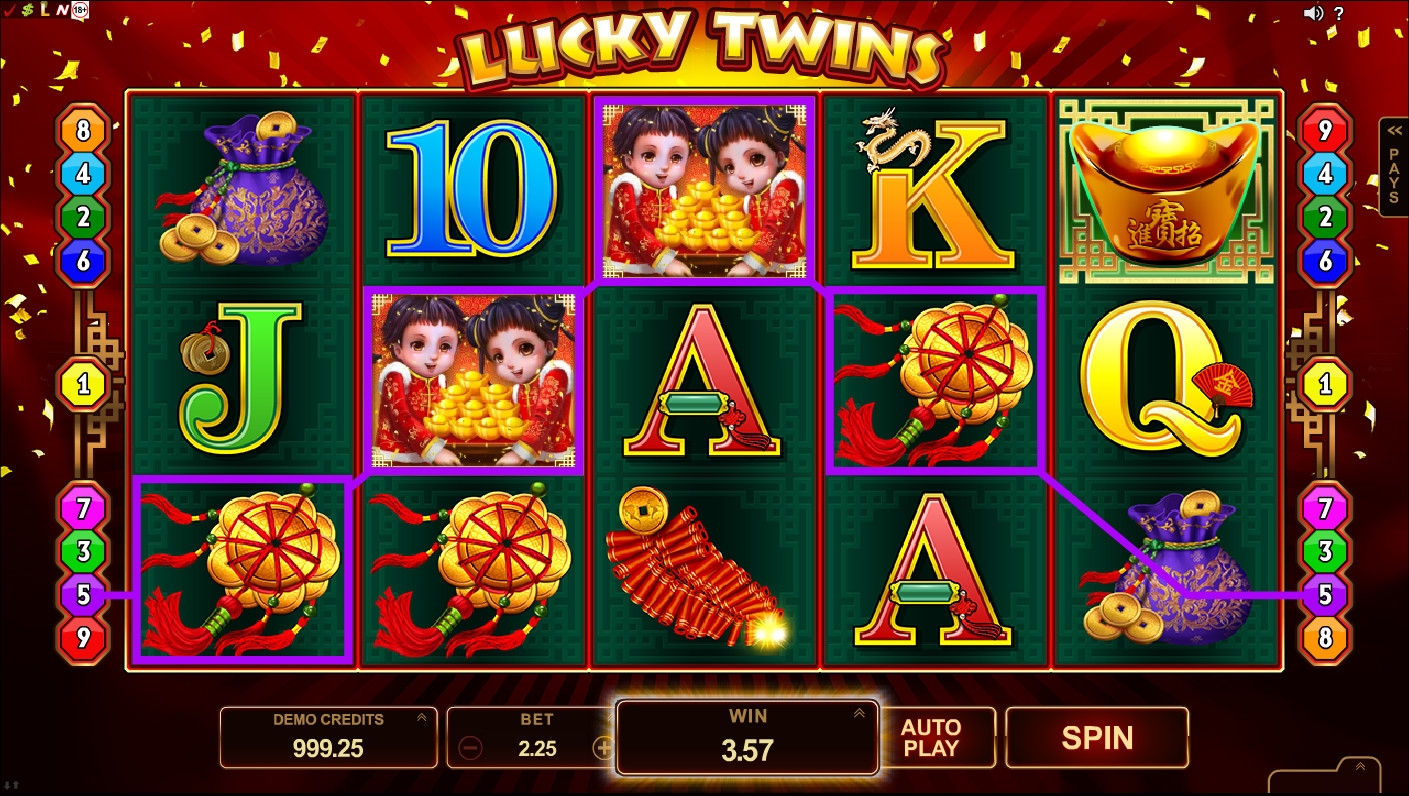Lucky Twins (Счастливые близнецы) из раздела Игровые автоматы