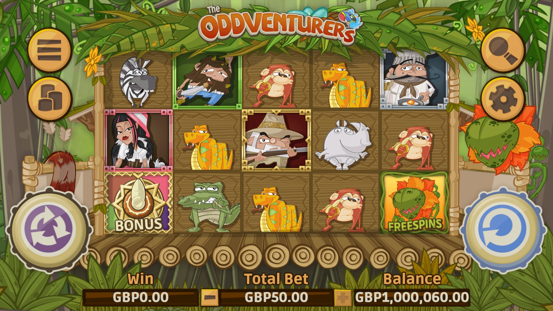 The Oddventurers (Чудаковатые авантюристы) из раздела Игровые автоматы