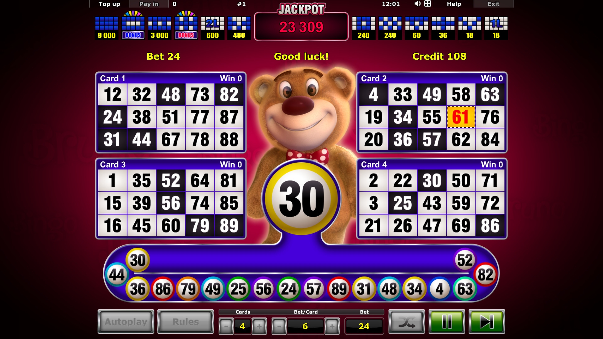 Bruno Bingo (Бинго «Бруно») из раздела Бинго