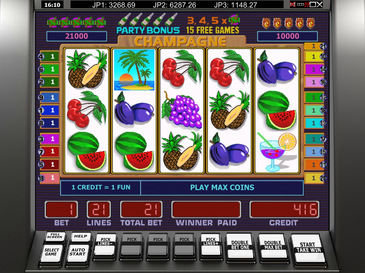 Champagne (Шампанское) из раздела Игровые автоматы