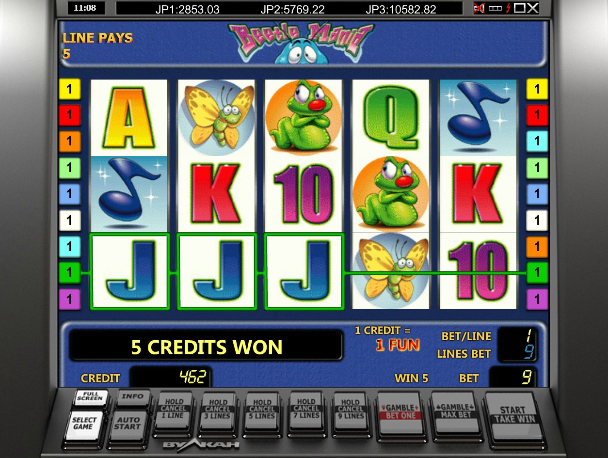 Beetle Mania (Одержимость жуками (Жуки)) из раздела Игровые автоматы