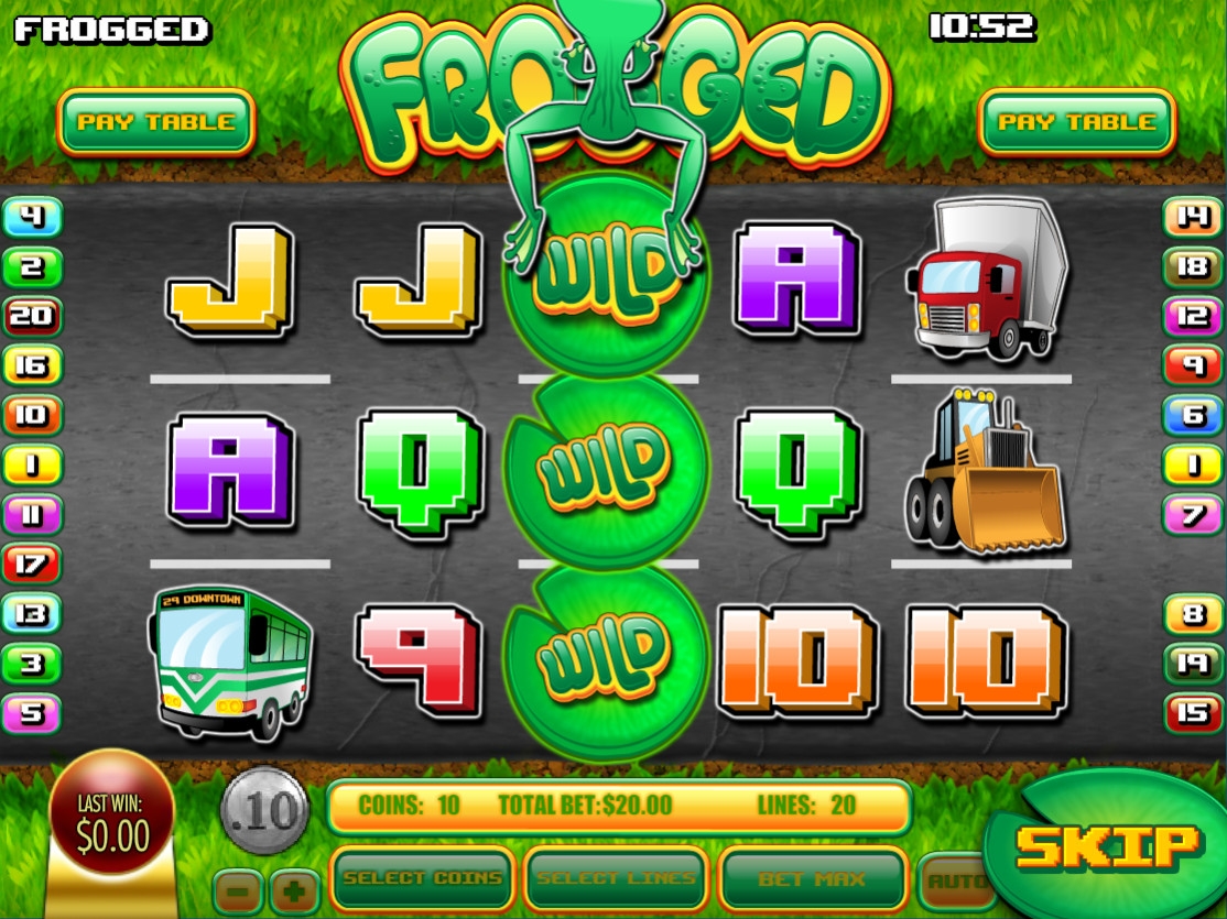 Frogged (Весь в лягушках) из раздела Игровые автоматы