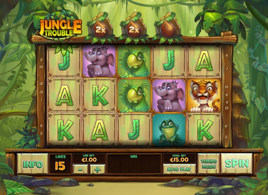 Jungle Trouble (Проблемы в джунглях) из раздела Игровые автоматы