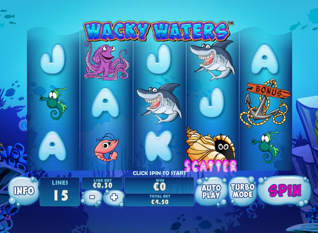 Wacky Waters (Чокнутые воды) из раздела Игровые автоматы