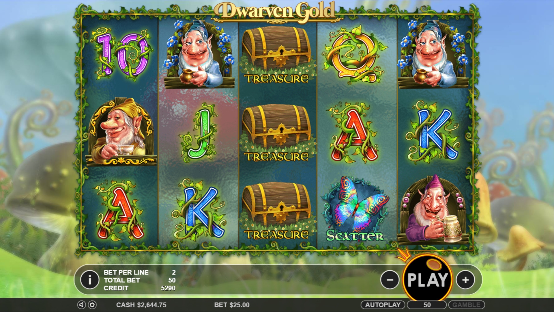 Dwarven Gold (Золото гномов) из раздела Игровые автоматы