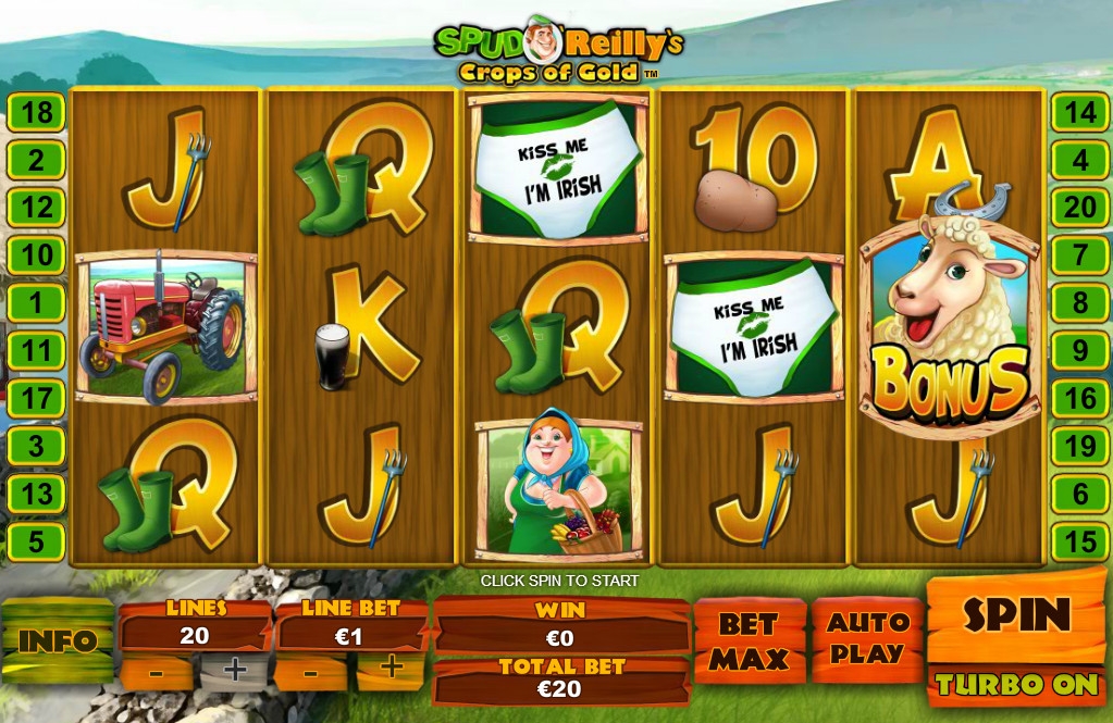 Spud O’Reilly’s Crop of Gold (Золотой урожай Спада О’Райли) из раздела Игровые автоматы